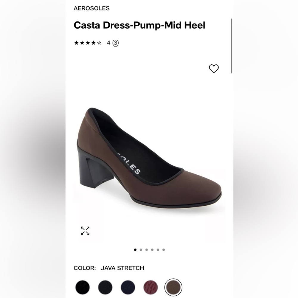 Aerosoles Casta Pump Heel (Brown)